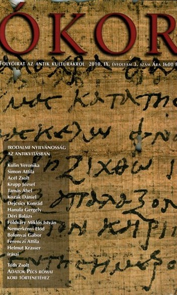 Tamás Ábel et al. (szerk.), Az irodalmi nyilvánosság az antikvitásban