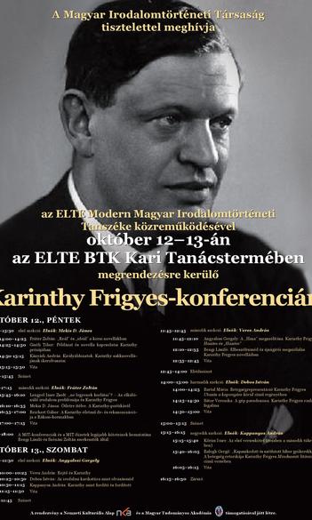 Karinthy Frigyes-konferencia október 12–13-án